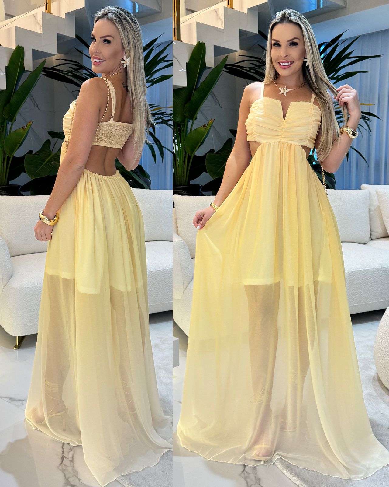 Vestido Athena Amarelo